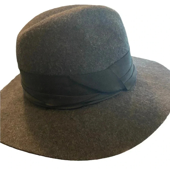 Zara gray wool fedora hat - Picture 3 of 12